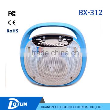 Portable bluetooth waterproof speaker with led light and remote for square BX-312