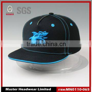 Round flat brim snapback hats for children