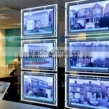 Transparency Lightbox Display Sign Hanging Window Led Light Pockets photo-2