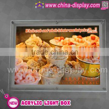 Hot Selling Display Light Panel Led Crystal Menu Sign Board Letter Light Sign photo-2