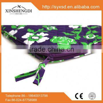 Hot Sale Cotton Bright Quilted Textile Printing Insulated Women's Oem Laptop Bag photo-5