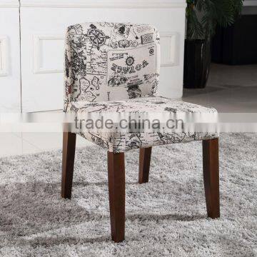 Modern restaurant furniture solid wood rubber wood dining chair