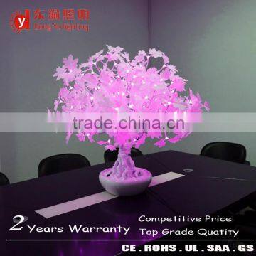 warm white lighting decorative led tree maple lights bonsai tree for table ornament with Ceramic POTS