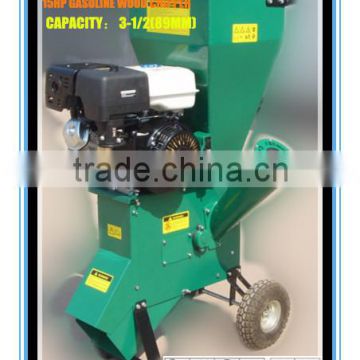 15HP 89MM gasoline wood crusher for pellet