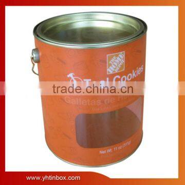 round tin box