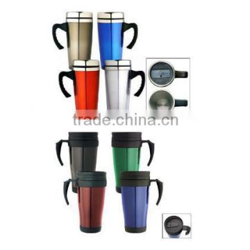 Double wall 450ml Stainless steel travel mug/car cup for promotion.