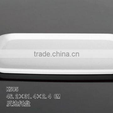 Cutomized Unbreakable 100% A5 Melamine Food Grade Customized Plastic Serving Tray photo-1