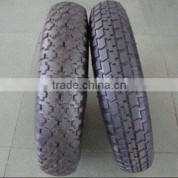 wheel barrow tyre (rubber wheel ,350-4,350-8,400-8..)