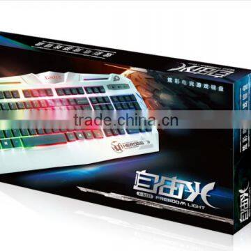 Latest Neon Light Transparent Plastic Gaming Computer Keyboard photo-6