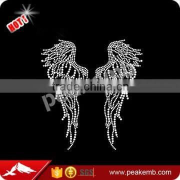 2017 Hotfix Rhinetone Transfer Wings Design for Women's Clothing