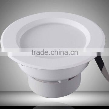 High power led hall ceiling light / White frame led downlight smd 5730 anti glare die-casting aluminum