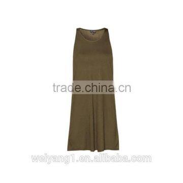 Wholesale Basic Sleeveless Swing Women Dress