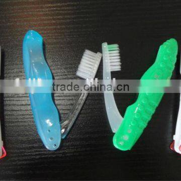 2014 Multicolor Special Design China Star Daily Use foldable Toothbrush