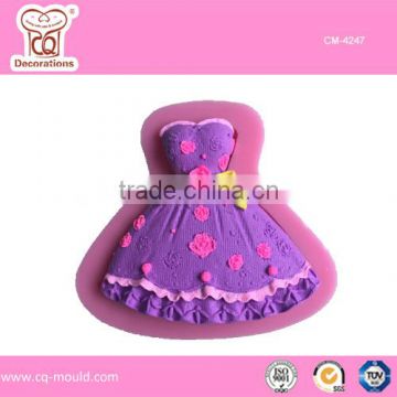 3D Skirt Princess Dress Shape Cake Mold