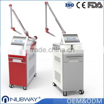 Q Switched Laser Machine OEM / ODM 1064 Nm / 532nm Long Permanent Tattoo Removal Pulse Pigments Hair Removal Nd Yag Laser Hair Removal