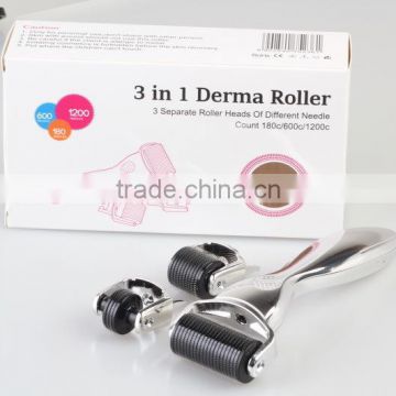 NL-301 newest portable titanium microneedle massage derma roller for skin care