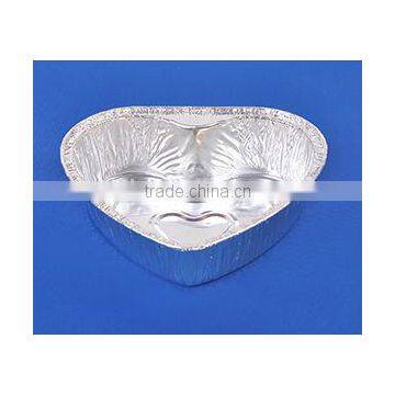 disposable heart shaped aluminum foil cake pans