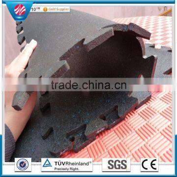 10mm thickness rubber interlocking gym tile Trade Assurance