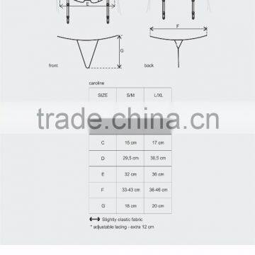 Sexy Lingerie Set - Caroline Corset & Thong - Black photo-5