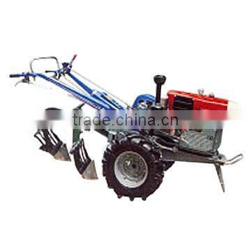 farming TILLER with plough WALKING TRACTOR