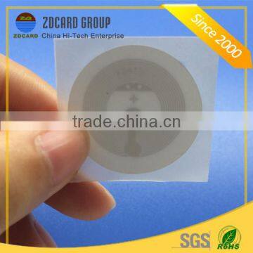 Programmable Contactless NFC Tag Round White Sticker