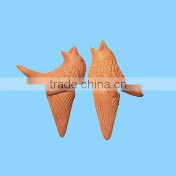 decorative bird shaped terracotta novelty water dripper