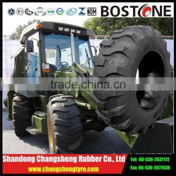 China high quality cheap industrial backhoe rear tractor tire 17.5l-24