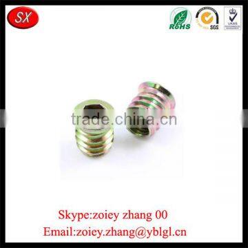Guangdong Province Custom Aluminum Threaded Metal Inserts For Wood