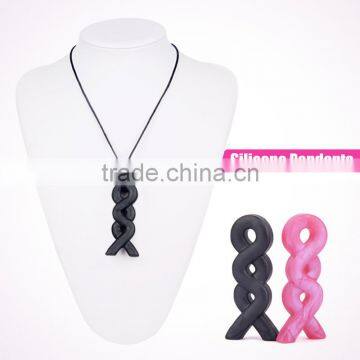 High quality food grade silicone baby chewable ligament pendant