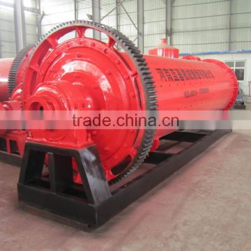 Rubber liner overflow ball mill for silica sand