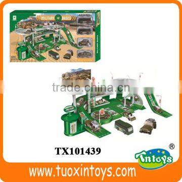 plastic army toys, alloyed army parking garage, cy promotion