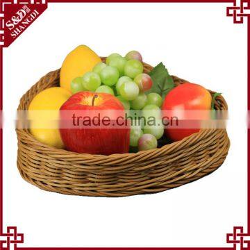 S&D Cheap Fruit Basket Wicker Storage Basket Picnic Basket Storage Basket Rattan Basket
