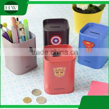 multipurpose tinplate tin League of Legends piggy bank penholder storage pen container case box holder