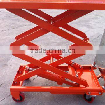 100KG Hand Hydraulic Scissor Lift Table Truck photo-2
