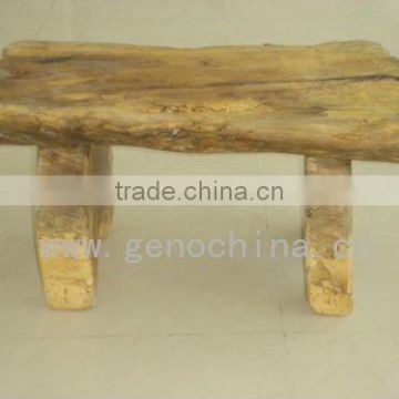 Fiberglass Garden Furniture long wooden bench