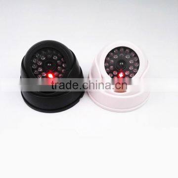 Fake Security Dome CCTV Camera, Realastic Looking Dummy Camera Fake Mini Wireless Camera With LED Flashing Red Light