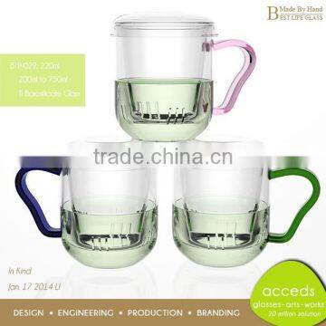 Free Design Stylish Lead-Free Ti-Borosilicate Transparent Glass Tea Pot Sets photo-2