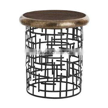Patina Metal Stool