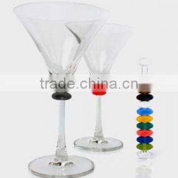 Wholesale 3D Designed FDA /LFGB Food Grade Glass Drink Cup Identifier Silicone Tea Cup Party Glass Marker photo-6