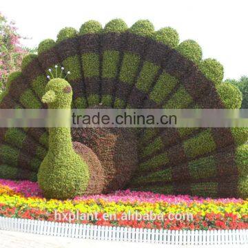 Small Home Sculpture Aritificial Green Sculpture Plastic Fake Plant Plastic Green Sculpture