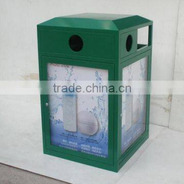 Arlau Outdoor Steel Elegant Trash Bin photo-3