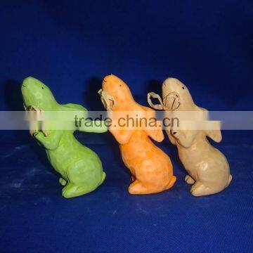 Poly rabbit sculpture -resin animal figure-polyresin statue