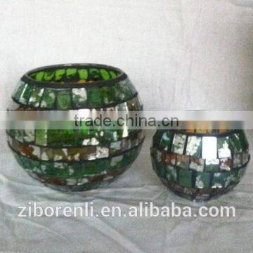 High Quality Mosaic Coloured Designer Glass Vase photo-6