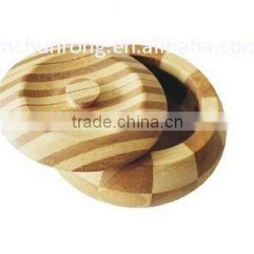 Custom Round Bamboo Ashtray photo-2