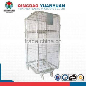 Logistics Security Roll Logistics Pallet Container Trolley Wire Mesh Storage Metal Cage photo-2