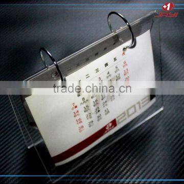 Factory supplier Customized promotional acrylic table desk calendar stand