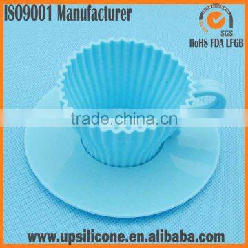 food grade low price silicone tea cupcake