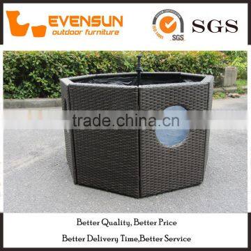 Coffee Table Wicker Fish Tank Living Room Furniture photo-2