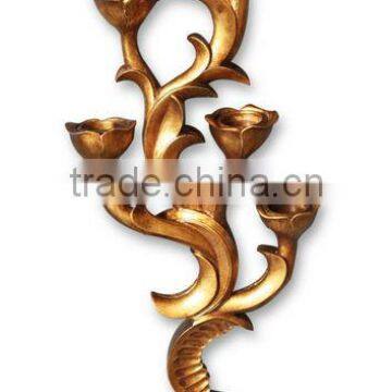 MW-1442-01 Antique hanging wall art decor with candle holder