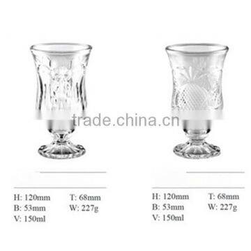 High quality various sizes of lead free crystal glass goblet